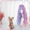 “Purple＆ Blue Love”Long Curly Wig PL51804