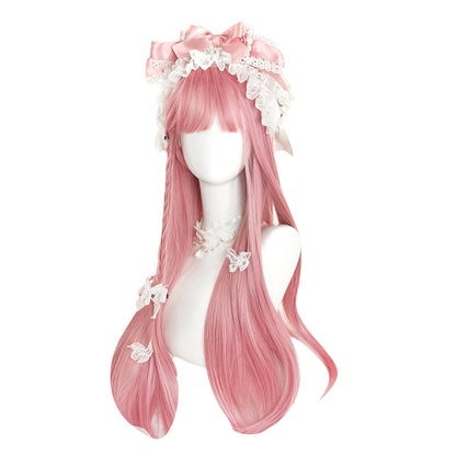 Lolita long pink wig PL50377