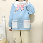 Lovely bow loose coat PL51380