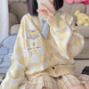 Plaid Anime Knit Sweater  PL52125