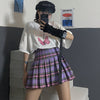 Vintage Purple Pleated Skirt  PL52434