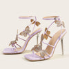 Purple high heels PL51148