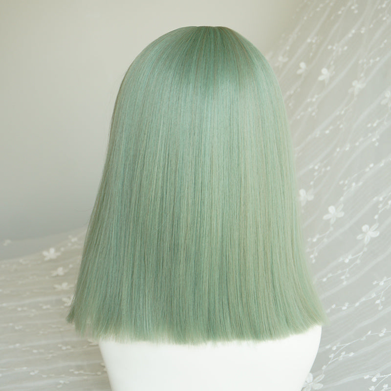Green air bangs wig PL20672