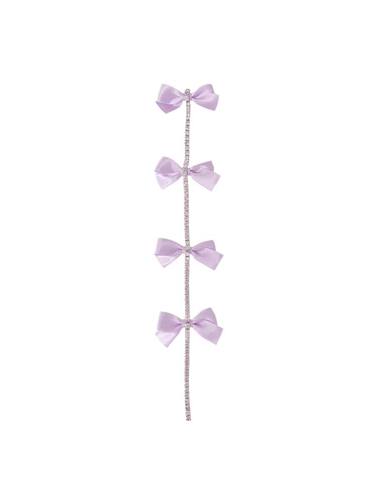 Cute purple bow hairpin PL52021