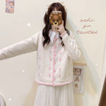 Cute embroidered knitted cardigan PL51917