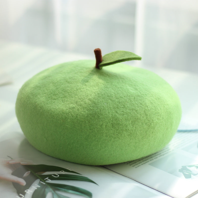 Green apple beret  PL21194