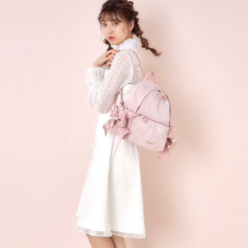 Cute bow backpack PL51387