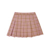 Sweet check pleated skirt PL50218
