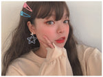 Cute five-pointed star earrings PL50756