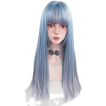 Lolita gradient color long straight wig PL51659