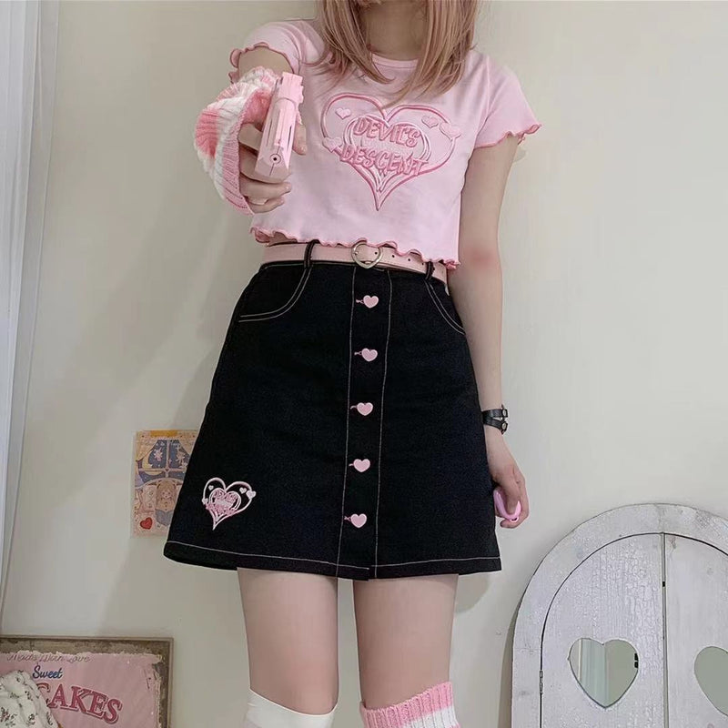 Harajuku Lolita Skirt + Top + Hand Sleeves PL51447
