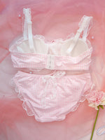Cute Plaid Underwear Set PL51755