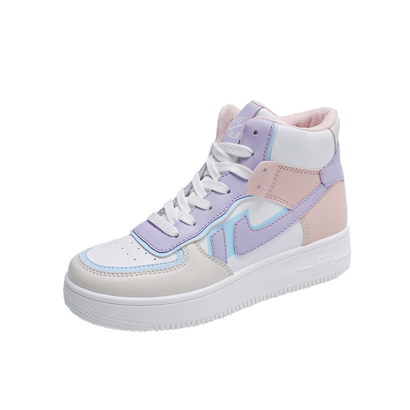 Purple high-top casual shoes PL50839