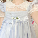 Cute colorful suspender skirt PL51412