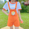 Orange overalls + T-shirt 2-piece set  PL52278