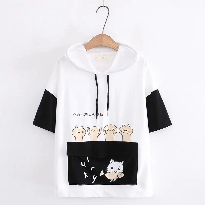 Harajuku cartoon T-shirt PL50354