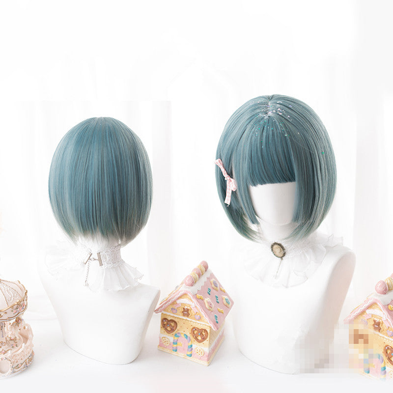 Lolita blue-gray wig PL20298