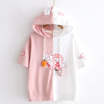 Pastelloves stitching hooded sweater PL20874