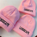 Cute pink letter hat PL50989