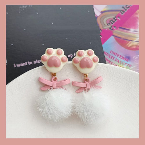 Cute cat claw earrings PL51970