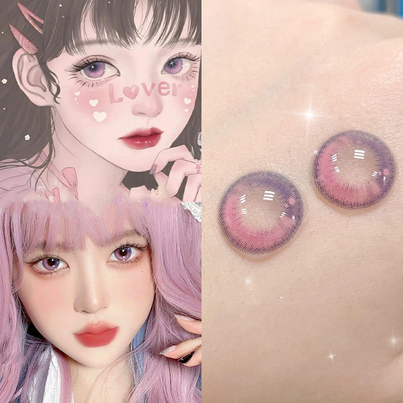 Pink contact lenses (two pieces) PL52461