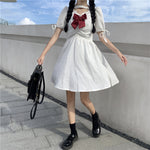 Cute white dress PL50518
