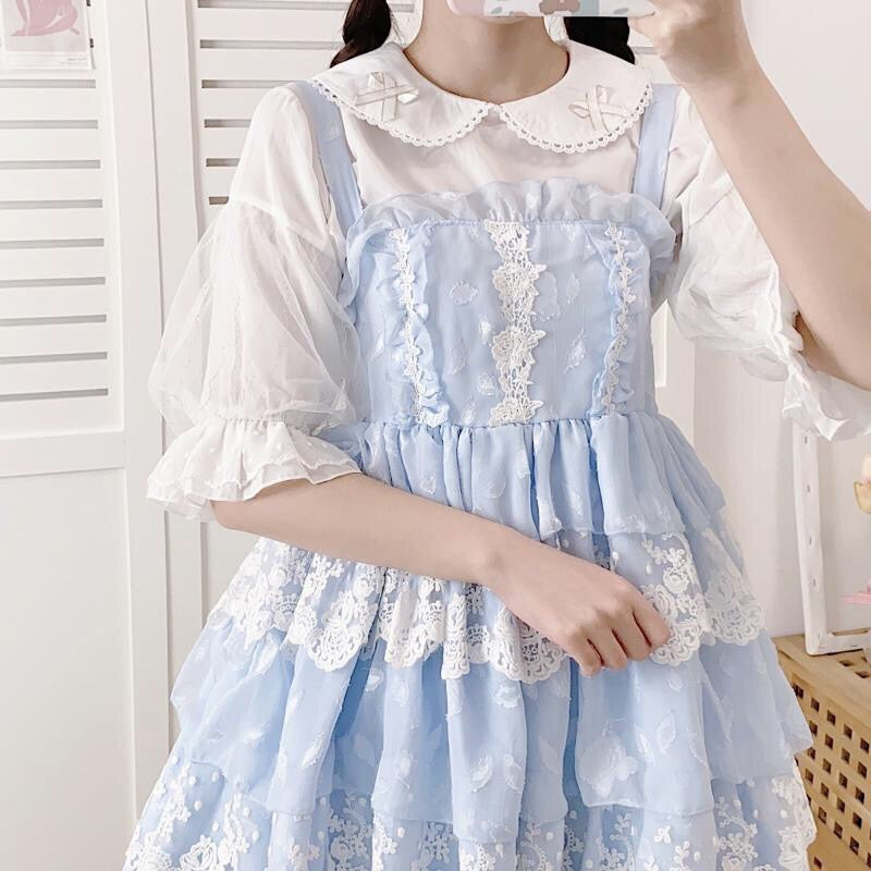 lolita chiffon shirt  PL52593