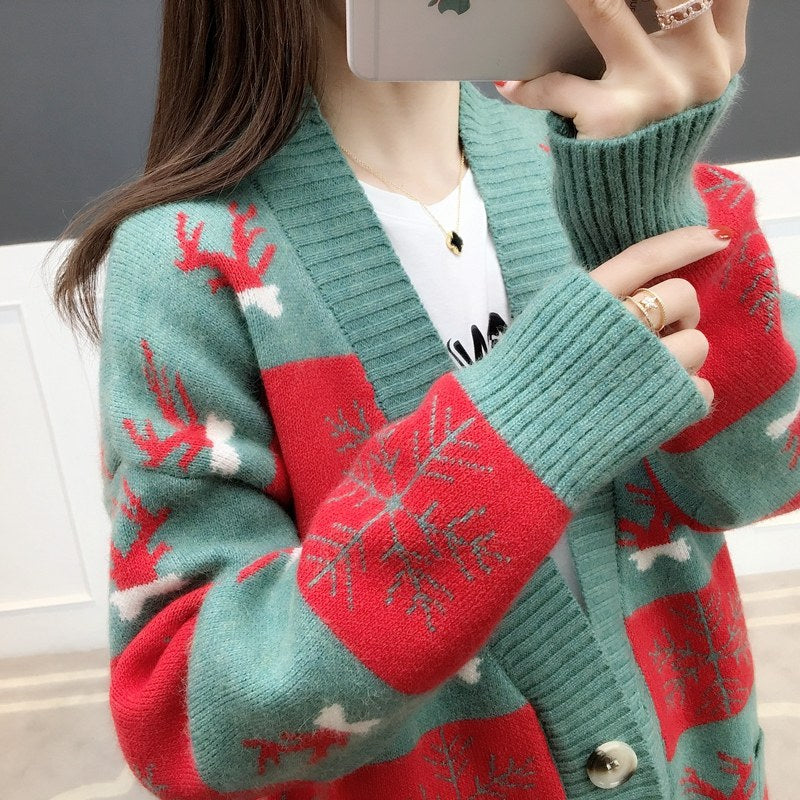 Autumn sweater coat PL20828