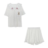 Cute bear white pajamas set PL51774