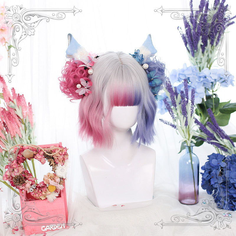 Lolita blue pink wig PL50271