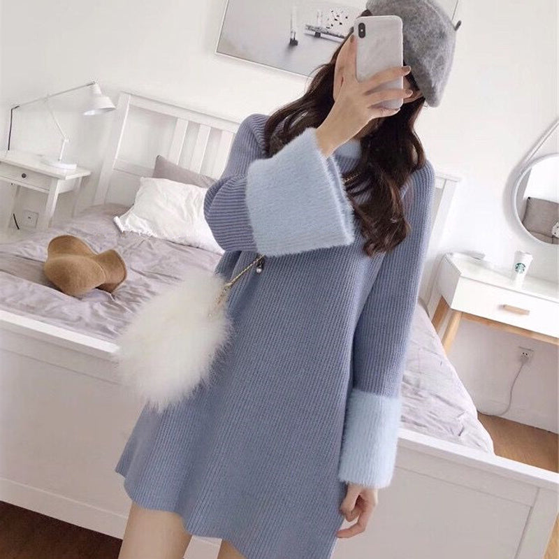 Long knitted dress PL51046