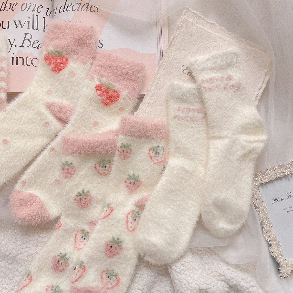 Cute alphabet socks PL52170