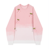 Ombre Pink Cherry Knit Sweater PL52806