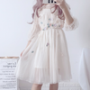 Lolita Lantern Sleeve Gauze Dress  PL20044