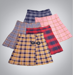 Lolita Plaid High Waist Zip Skirt  PL20157