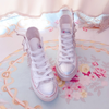 Lolita rhinestone high canvas shoes     PL20172