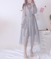 Lolita Stars Mesh Long Sleeve Dress PL20342