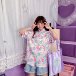 Loose flower shirt  PL20442