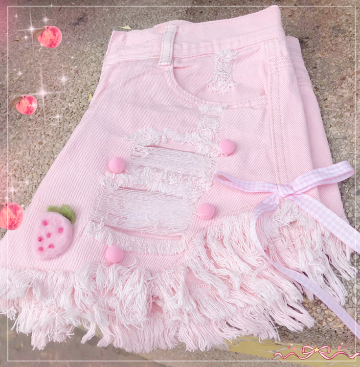Kawaii pink shorts PL10335