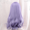 Long curly purple wig PL50198