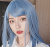 Harajuku water mist blue wig   PL50256