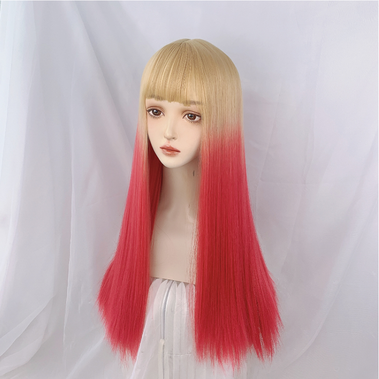 Gradient pink wig PL50764