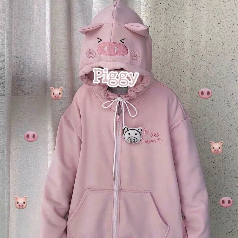 Pink piggy coat PL51022