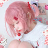 Pink short wig PL51208