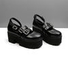 Harajuku style thick bottom leather shoes PL20680