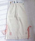 Rabbit embroidered pants PL50205