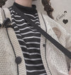 Striped long sleeve bottoming shirt PL21123