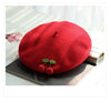 Wool cherry beret PL10194
