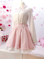Original beautiful cherry embroidery skirt PL10031