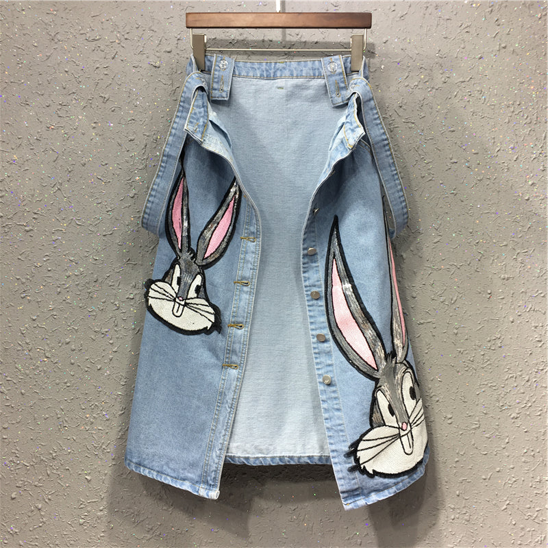 Cute rabbit suspender dress PL50263